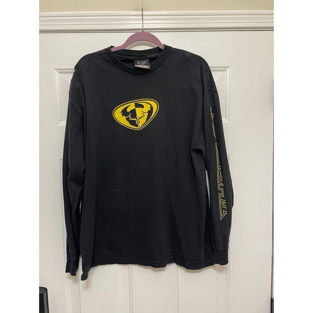 VTG Thor Motocross Long Sleeve T Shirt Size XL Streetwear Skater Sleeve Hit